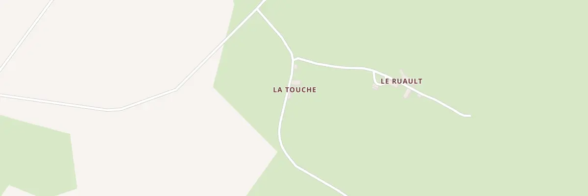 Plan du 1 La Touche à La Bazouge-de-Chemeré