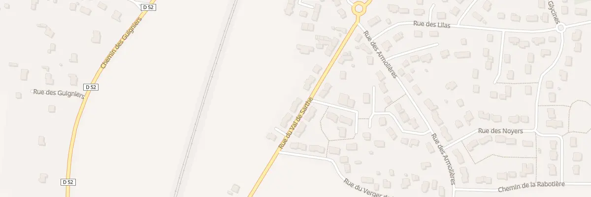 Plan du 46 Rue du Val de Sarthe à Tiercé