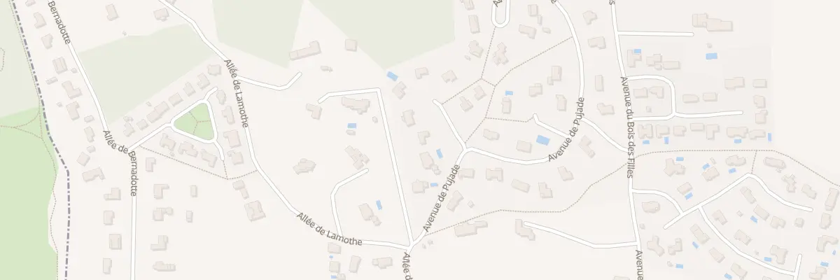 Plan du 3 Av de Pujade à Cénac