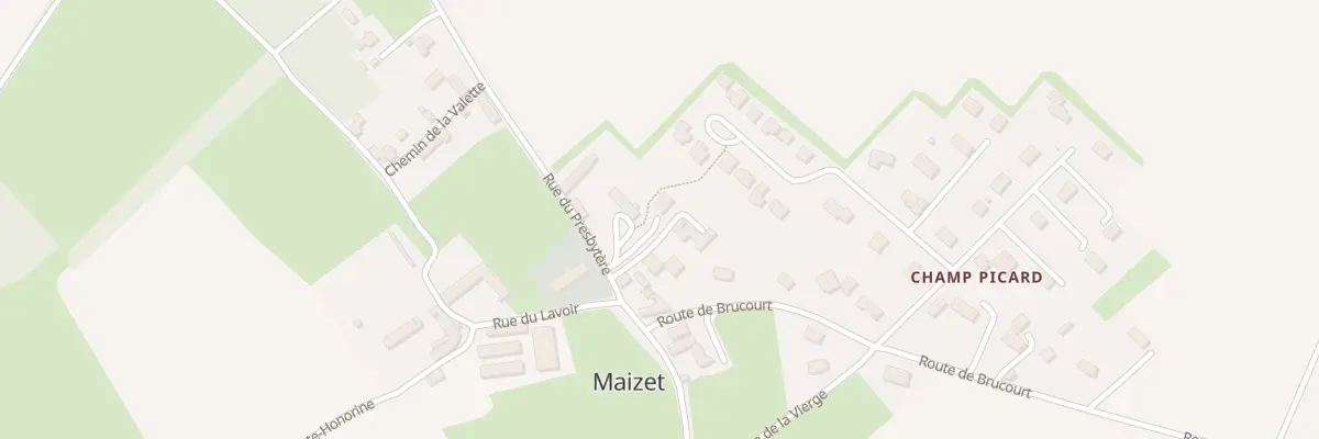 Plan du 4 Rue du Presbytère à Maizet