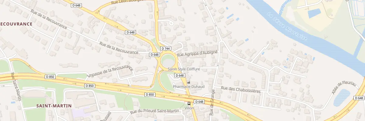 Plan du 172 Av du Mal de Lattre à Niort