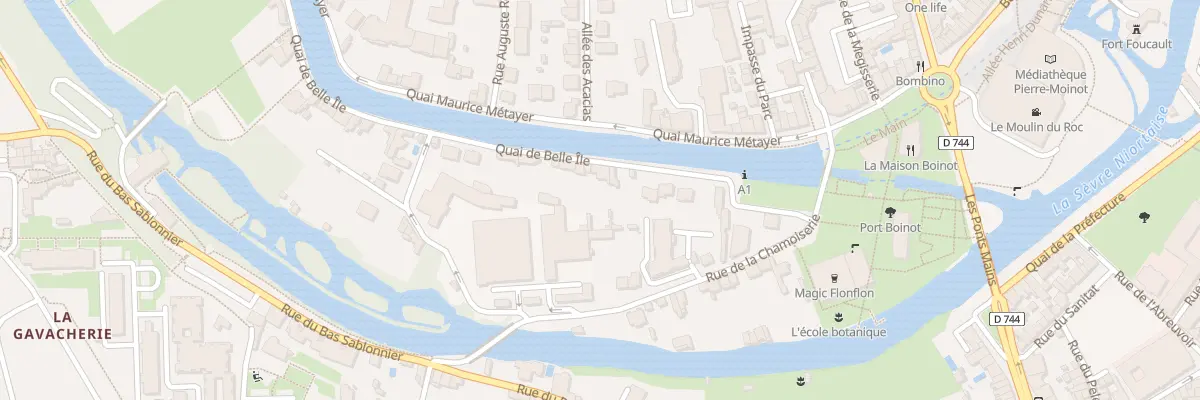 Plan du 12 Quai de Belle-ile à Niort