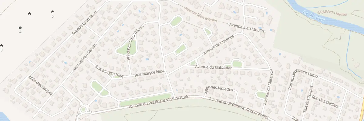 Plan du 3 Av de Maumus à Mont-de-Marsan