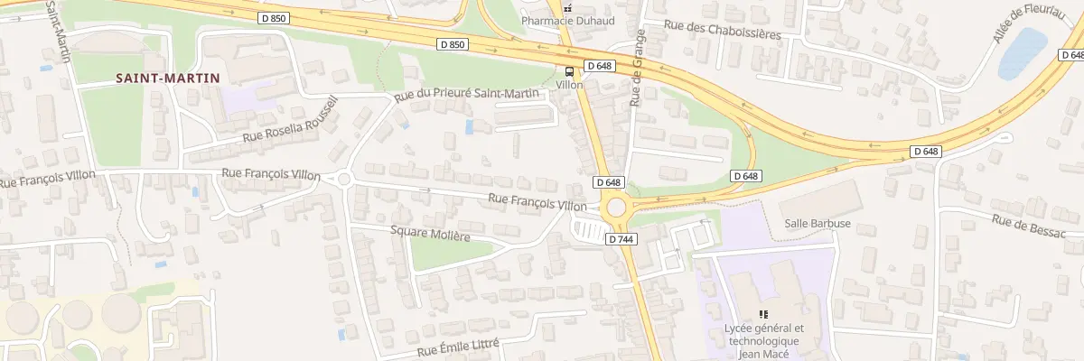 Plan du 2B Rue François Villon à Niort
