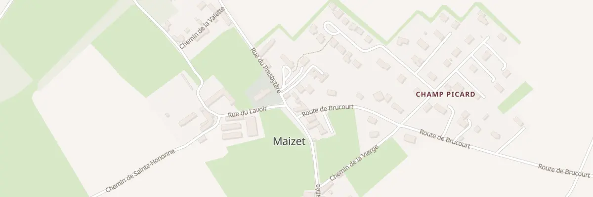 Plan du 2 Rue du Presbytère à Maizet
