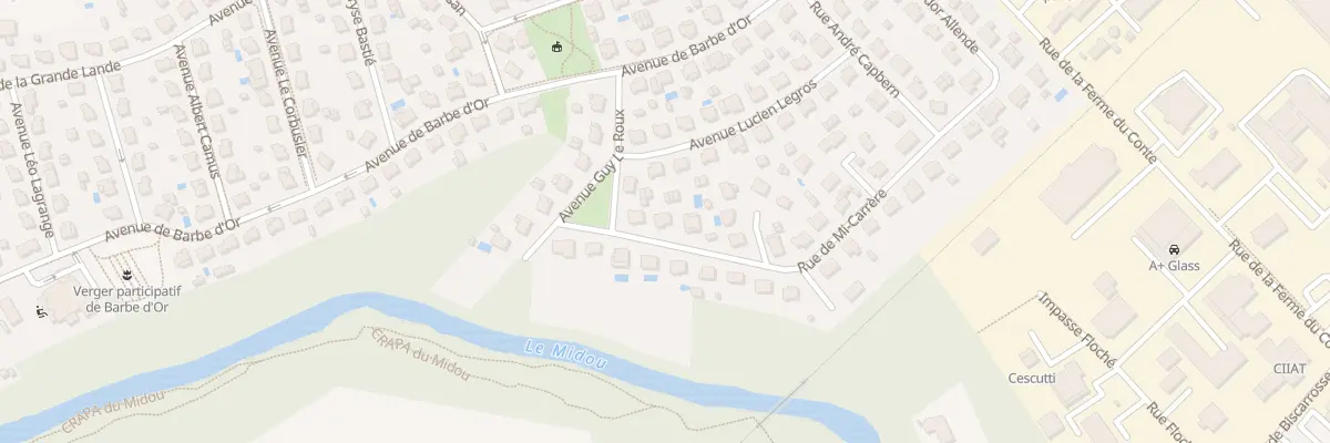 Plan du 3 Rue Marcel Clavé à Mont-de-Marsan