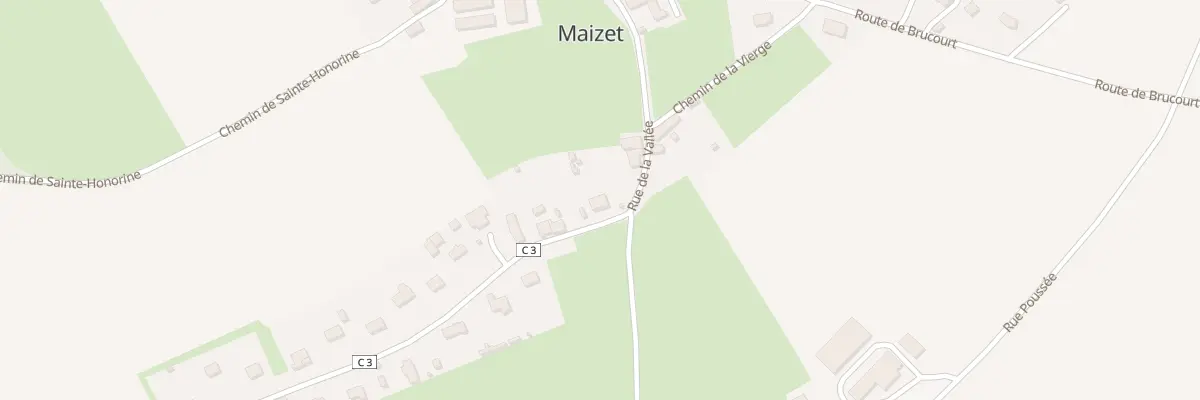 Plan du 2 Rte de la Fontaine à Maizet