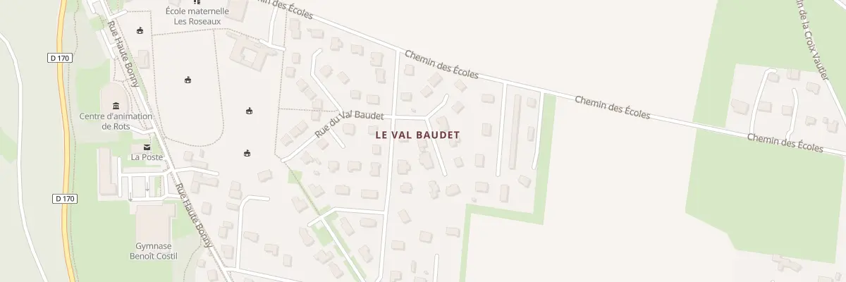 Plan du 1 Imp des Acacias à Rots