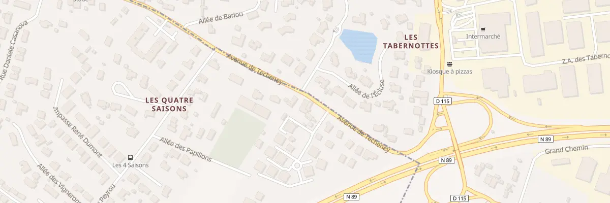 Plan du 13 Av de Techeney à Artigues-près-Bordeaux