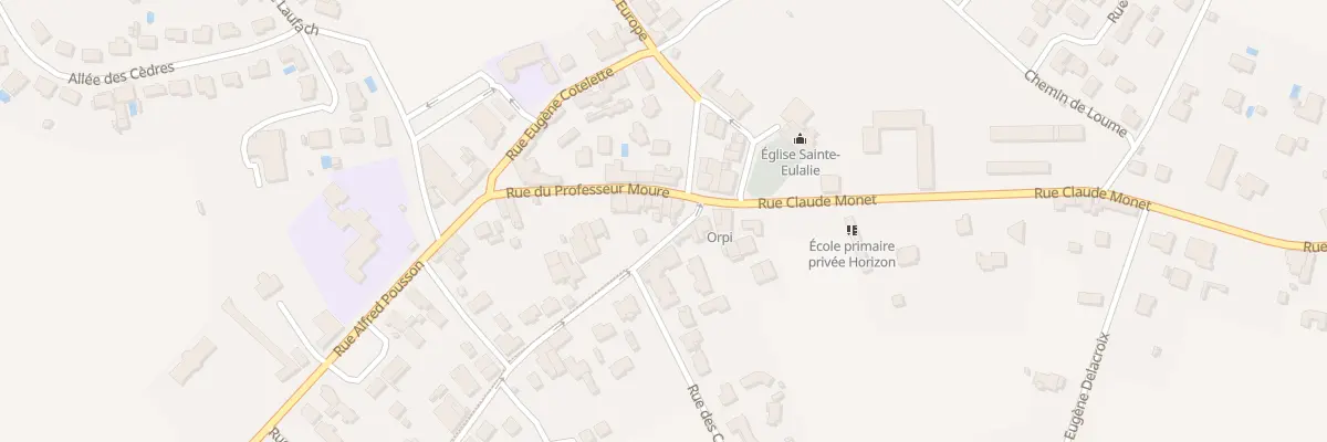 Plan du 23 Rue du Prof Moure à Sainte-Eulalie