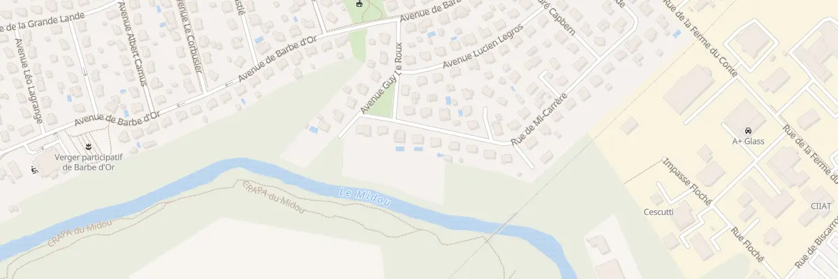 Plan du 8 Rue Marcel Clavé à Mont-de-Marsan