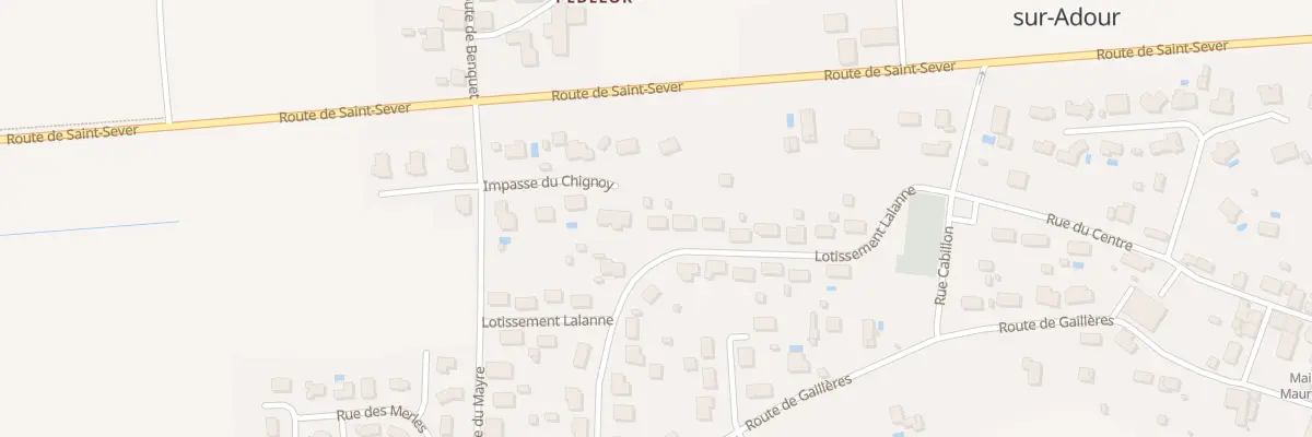Plan du 1 Lot Lalanne à Saint-Maurice-sur-Adour