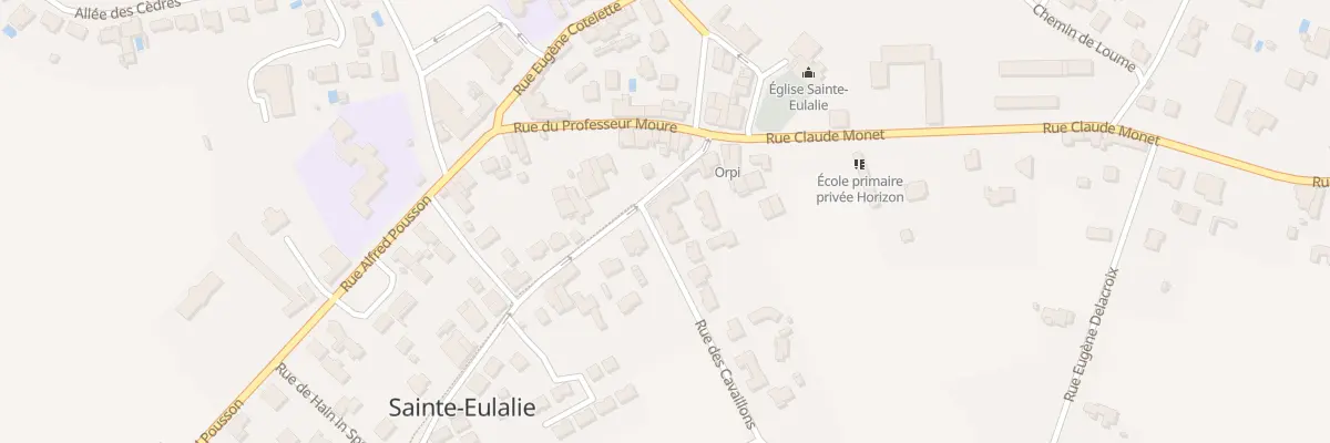 Plan du 6 Rue Georges de Sonneville à Sainte-Eulalie