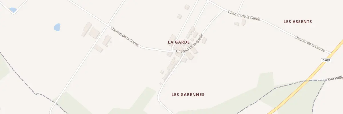 Plan du 15 La Garde à Saint-Germain-de-Lusignan