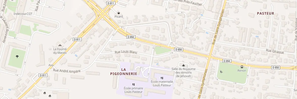 Plan du 27 Av Louis Pasteur à Niort