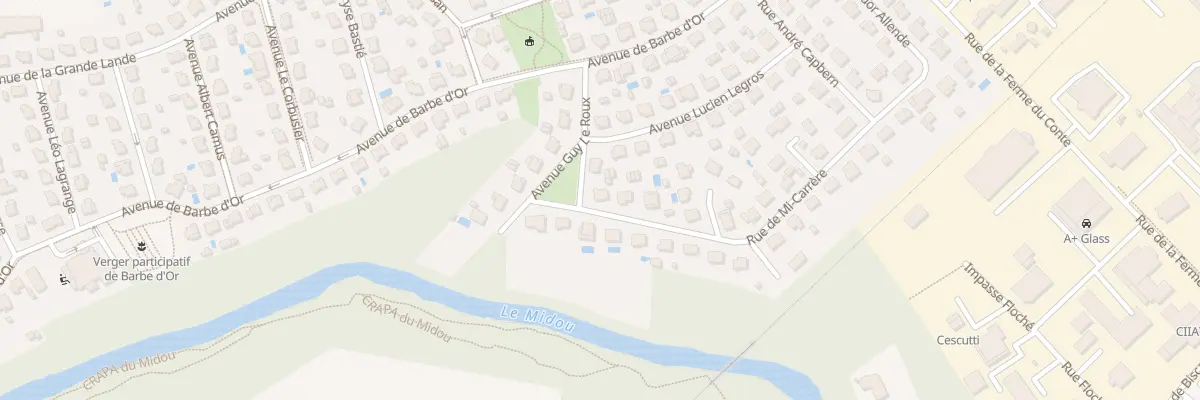 Plan du 1 Rue Marcel Clavé à Mont-de-Marsan