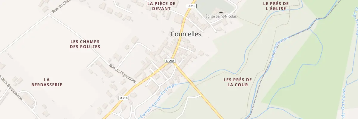 Plan du 6 Rue du Lavoir à Courcelles
