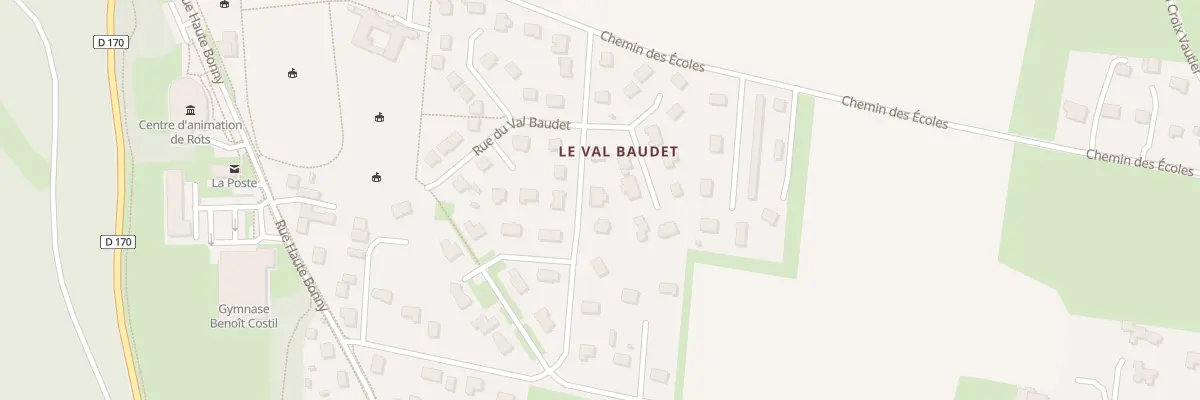 Plan du 9 Rue Guillaume de Ros à Rots