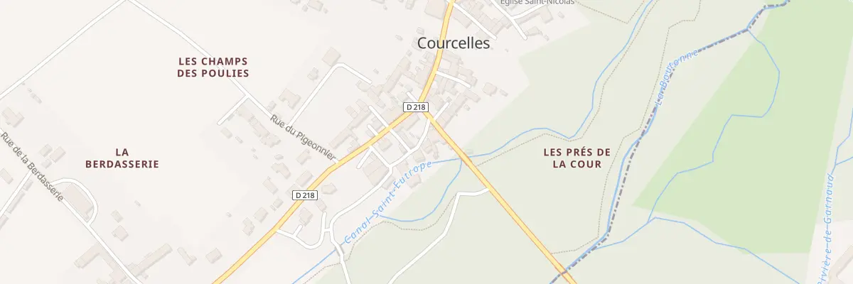 Plan du 8 Rue du Canal St Eutrope à Courcelles