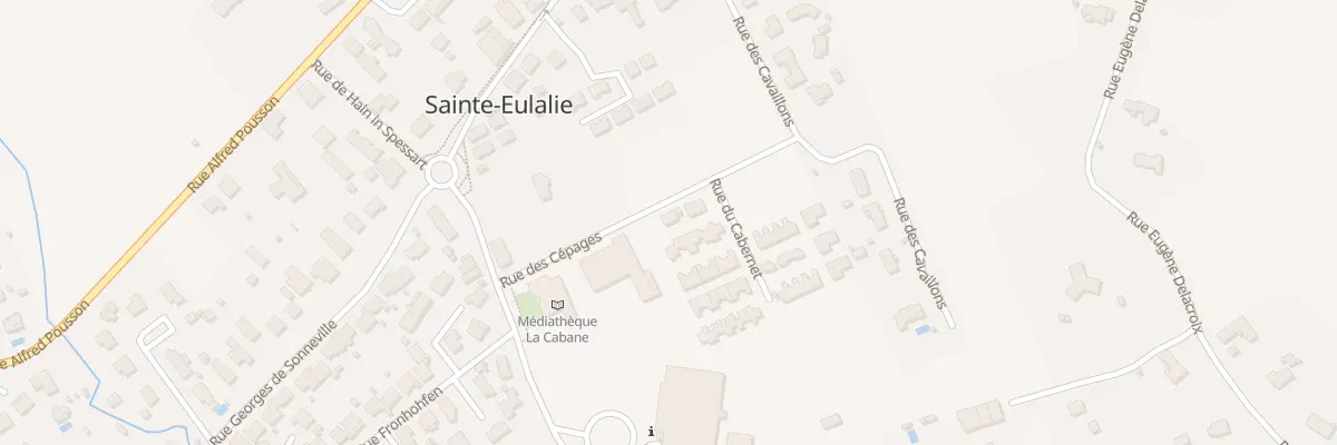 Plan du 2 Rue des Cepages à Sainte-Eulalie