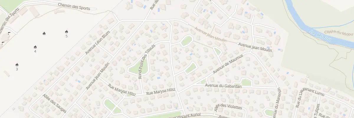 Plan du 6 Av de Majot à Mont-de-Marsan