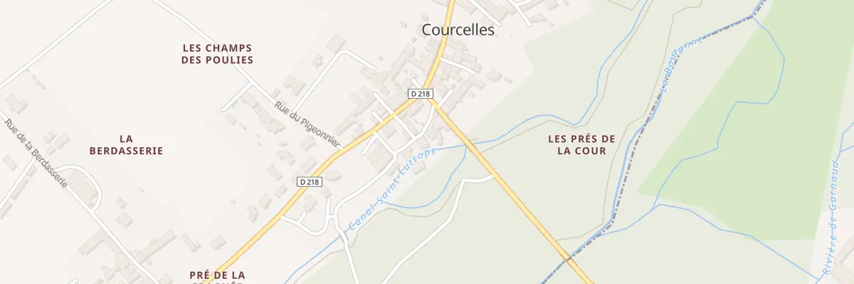 Plan du 6 Rue du Canal St Eutrope à Courcelles