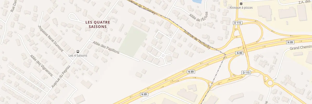 Plan du 9 Av de Techeney à Artigues-près-Bordeaux