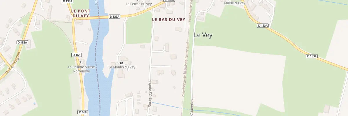 Plan du 7 Rte du Viaduc au Vey