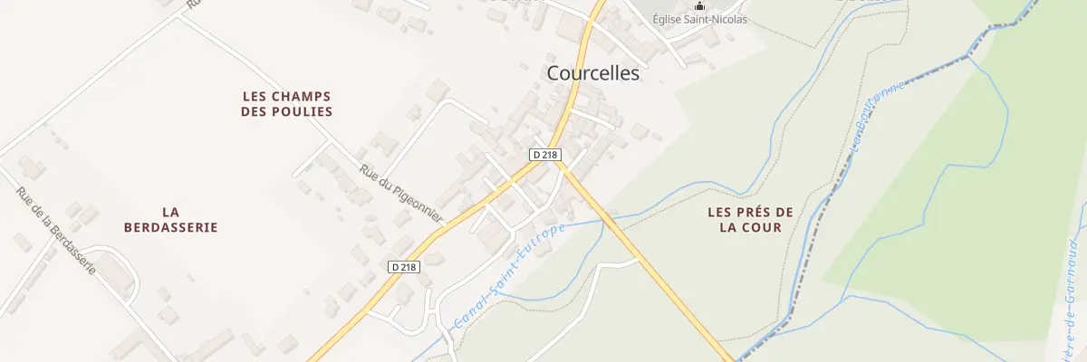 Plan du 3 Rue du Lavoir à Courcelles