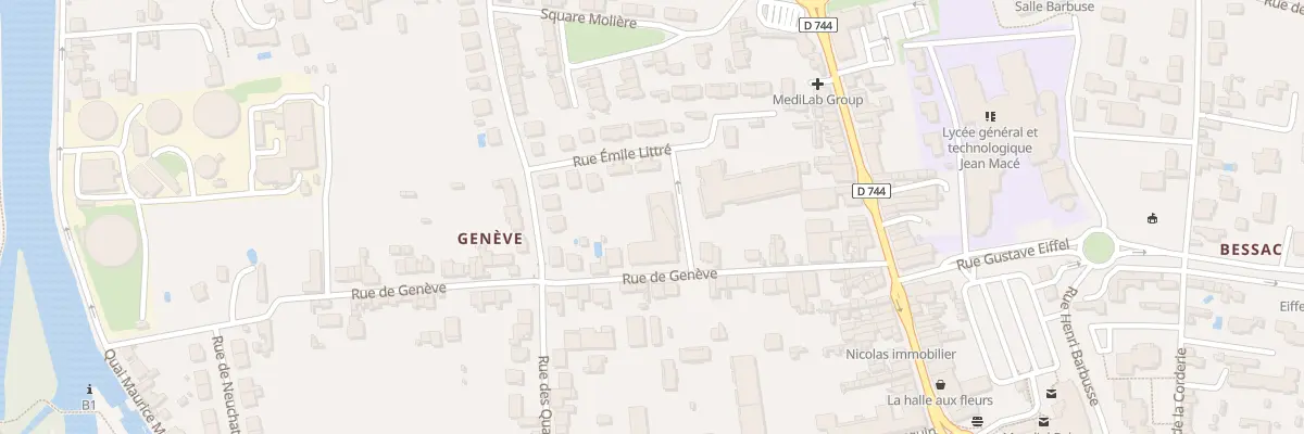 Plan du 20 Rue de Genève à Niort