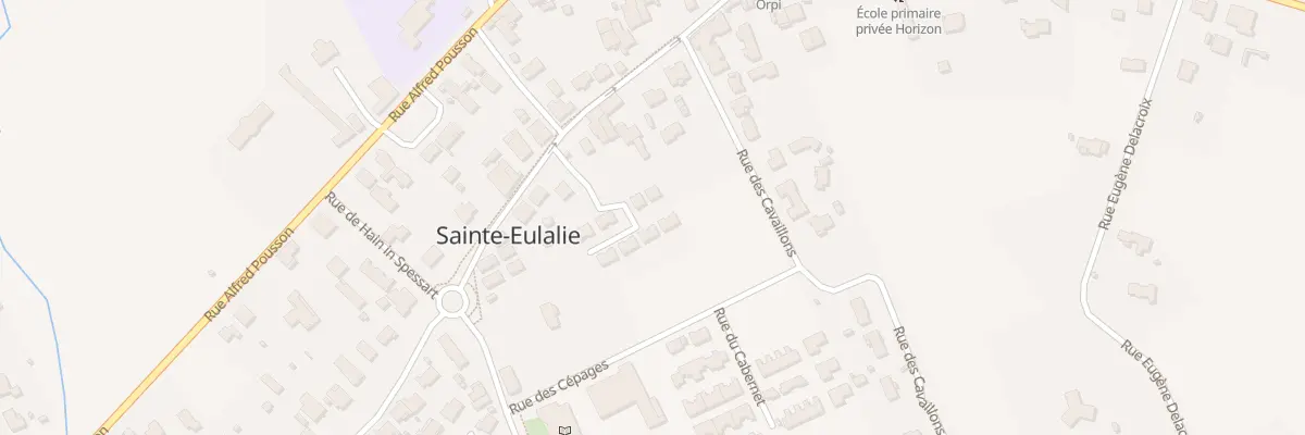 Plan du 9000 Rue Georges de Sonneville à Sainte-Eulalie