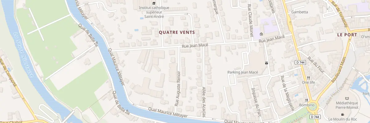 Plan du 20 Rue Auguste Renoir à Niort