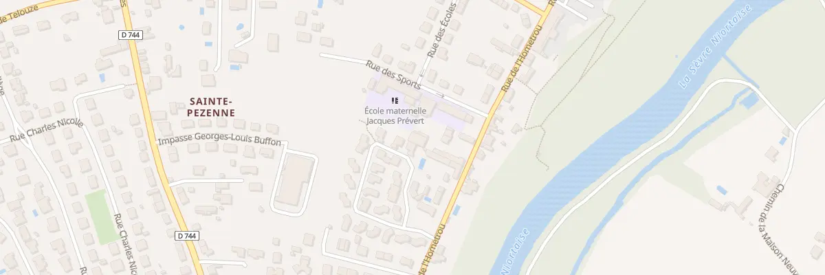 Plan du 22 Rue de l’Hometrou à Niort