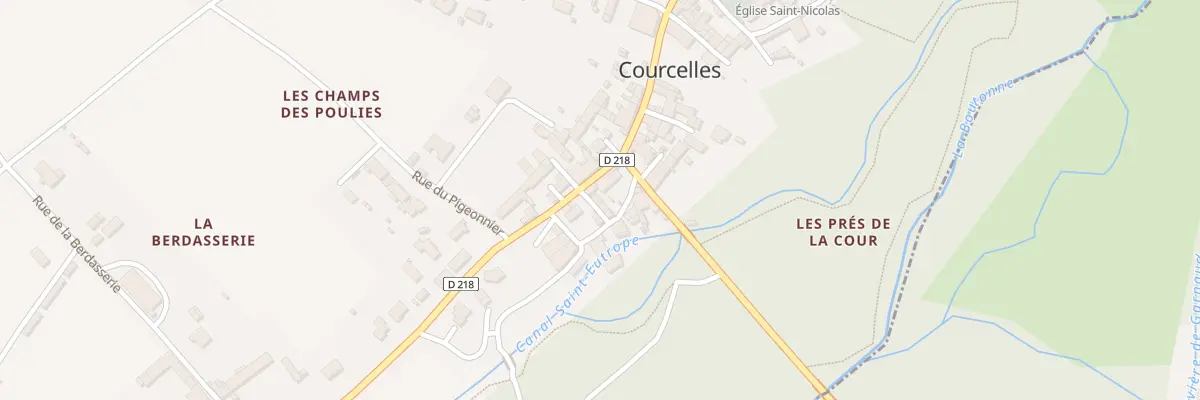 Plan du 6 Rue du Bourg à Courcelles