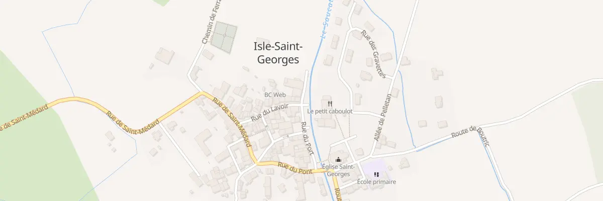 Plan du 28 Rue du Lavoir à Isle-Saint-Georges
