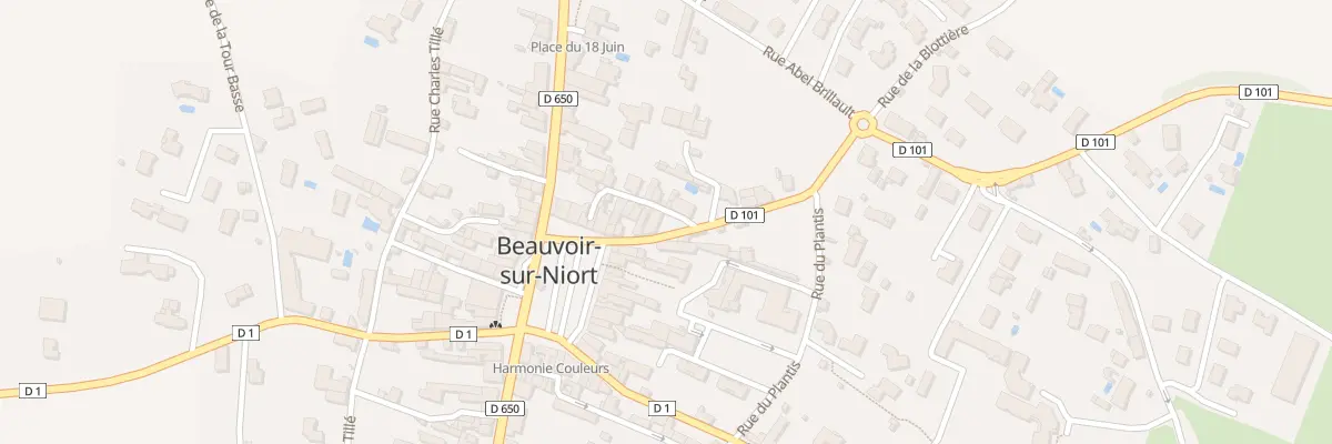 Plan du 25 Rue du Commandant Caud à Beauvoir-sur-Niort