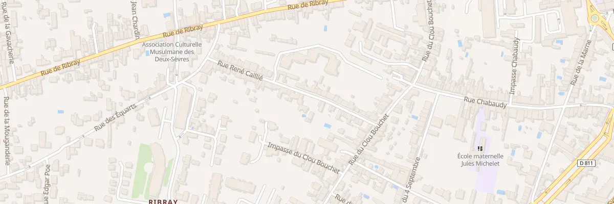 Plan du 43 Rue René Caillié à Niort