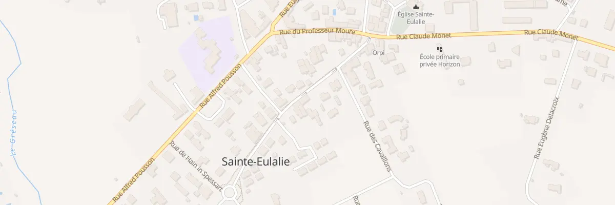 Plan du 22 Rue Georges de Sonneville à Sainte-Eulalie