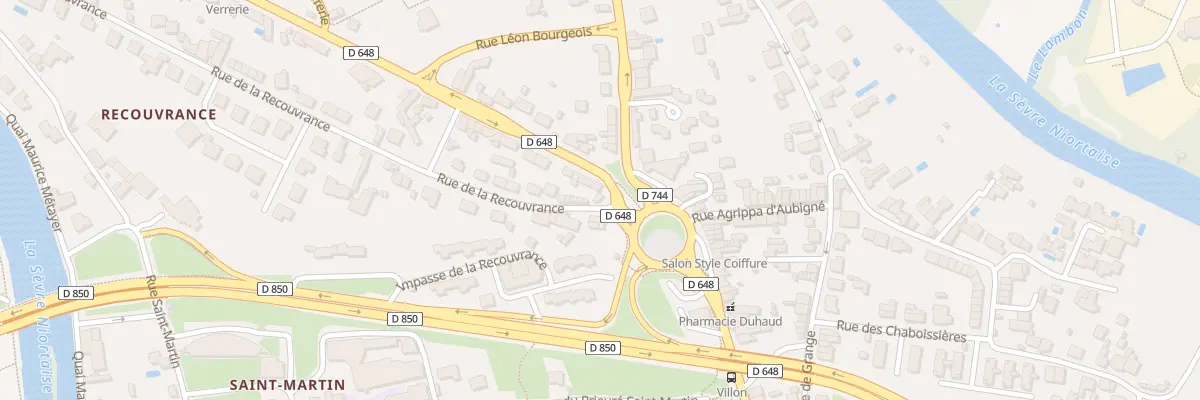 Plan du 4 Rue de la Recouvrance à Niort