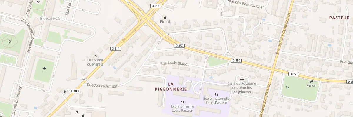 Plan du 3 Rue Dominique Arago à Niort