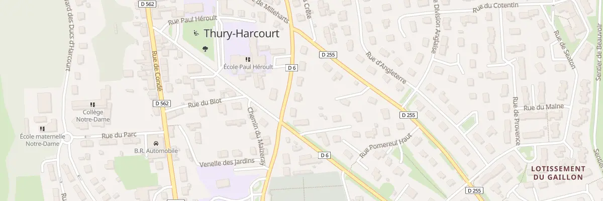 Plan du 39 Rue Sainte Catherine à Thury-Harcourt-le-Hom