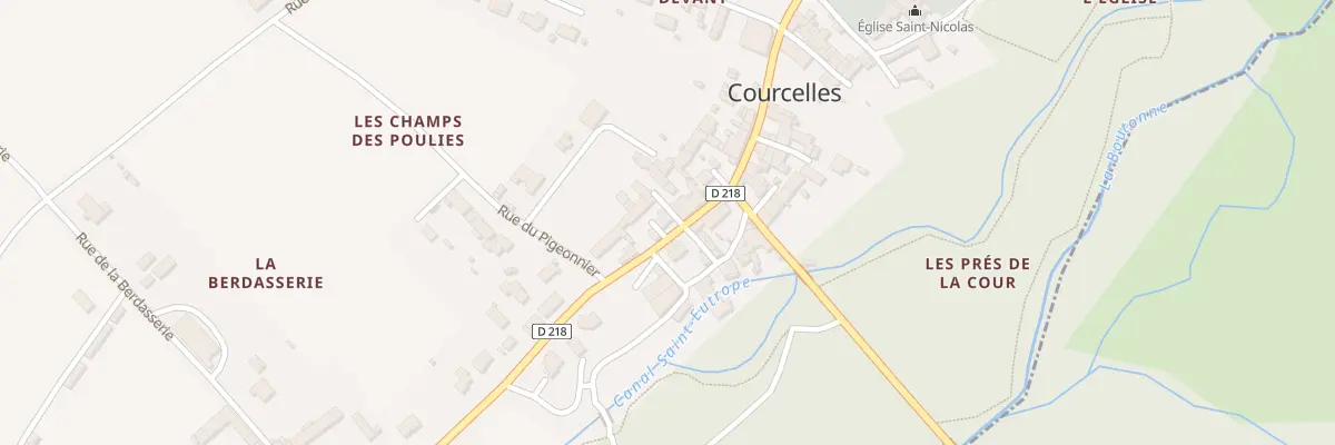 Plan du 27 Rue du Bourg à Courcelles