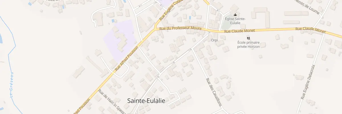 Plan du 19 Rue Georges de Sonneville à Sainte-Eulalie