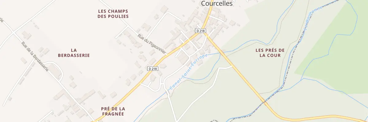 Plan du 1 Rue du Canal St Eutrope à Courcelles
