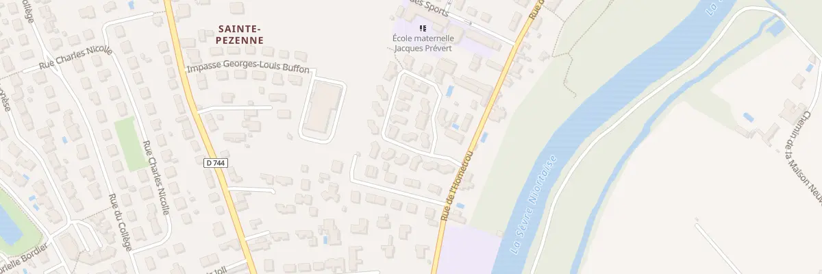 Plan du 6 Rue Jean Gorin à Niort