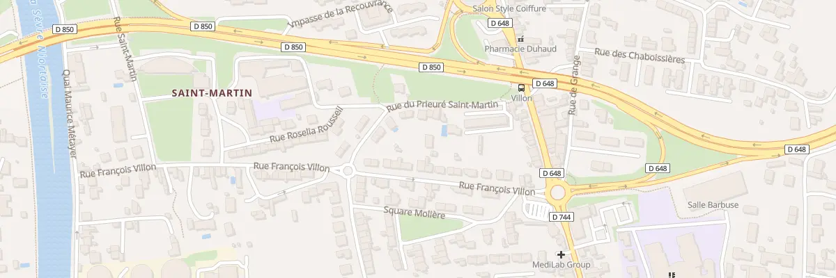 Plan du 17 Rue du Prieure St-Martin à Niort