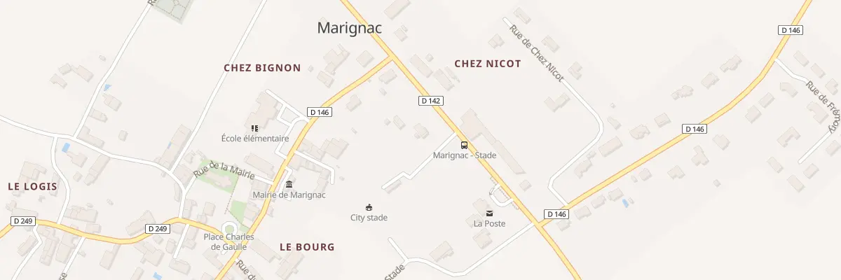 Plan du 8 Rte de Jonzac à Marignac