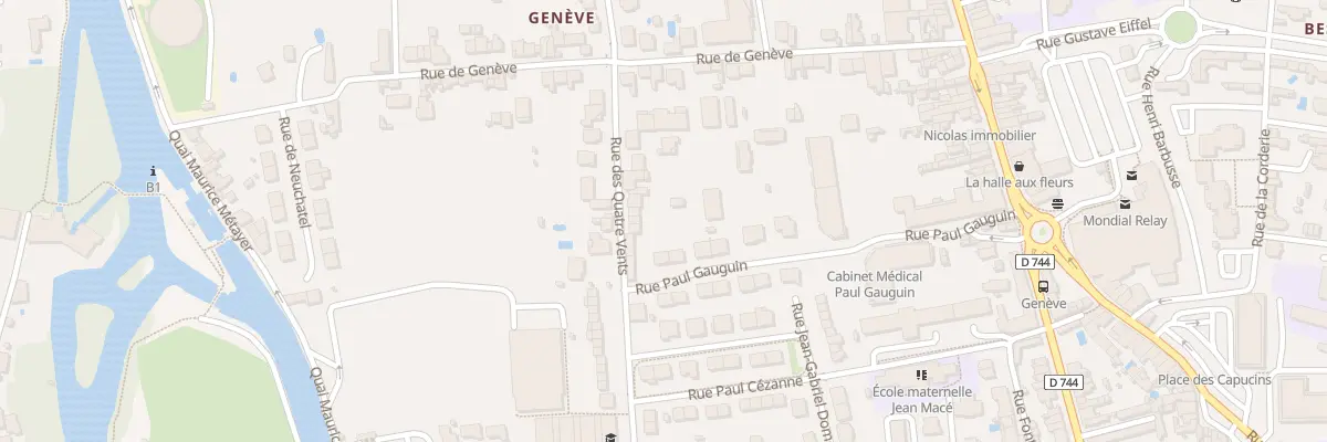 Plan du 22 Rue des Quatre Vents à Niort