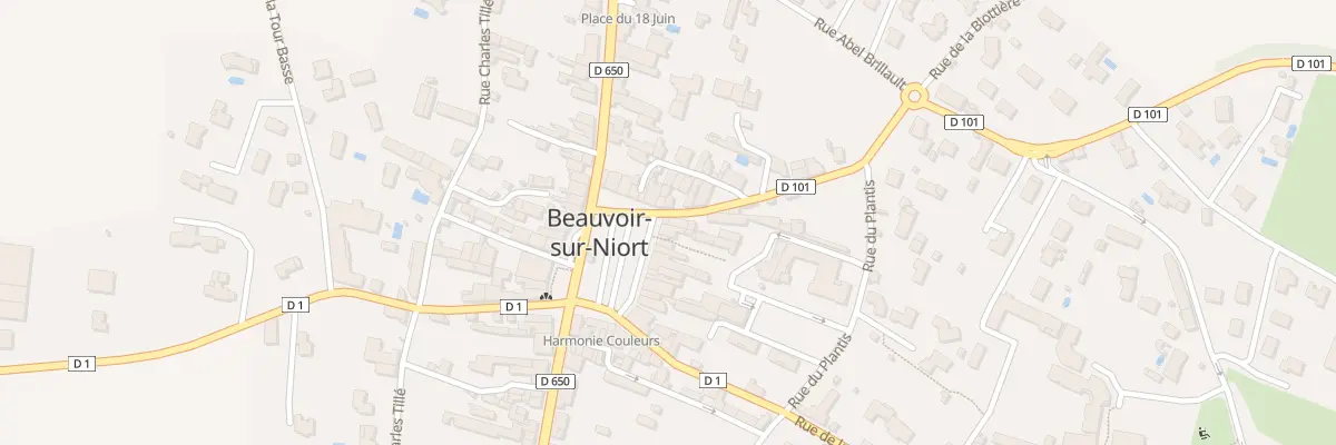 Plan du 122 Pl de l’Hotel de Ville à Beauvoir-sur-Niort