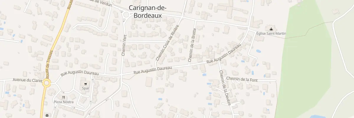 Plan du 35 Rue Augustin Daureau à Carignan-de-Bordeaux